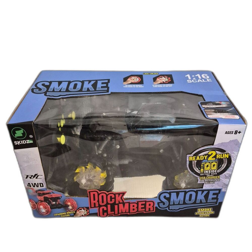 Skidz RC Rock Climber Smoke 4WD Remote Control Jeep, Smoke Action